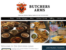 Tablet Screenshot of butchersarmsmickleton.com